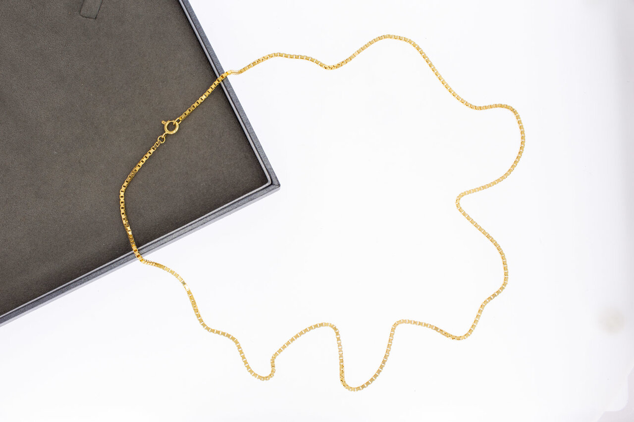 Venetiaanse ketting 18 Karaat goud - 65,5 cm