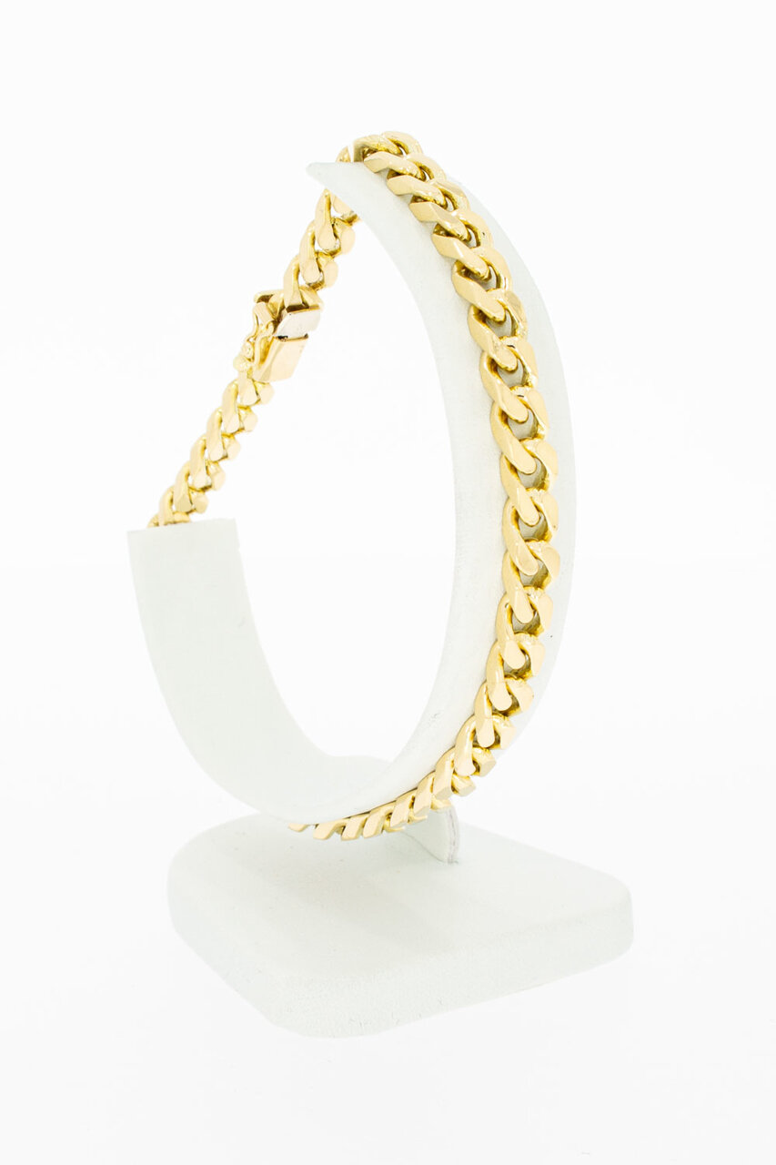 Gourmet 18 Karaat goud armband - 22,3 cm