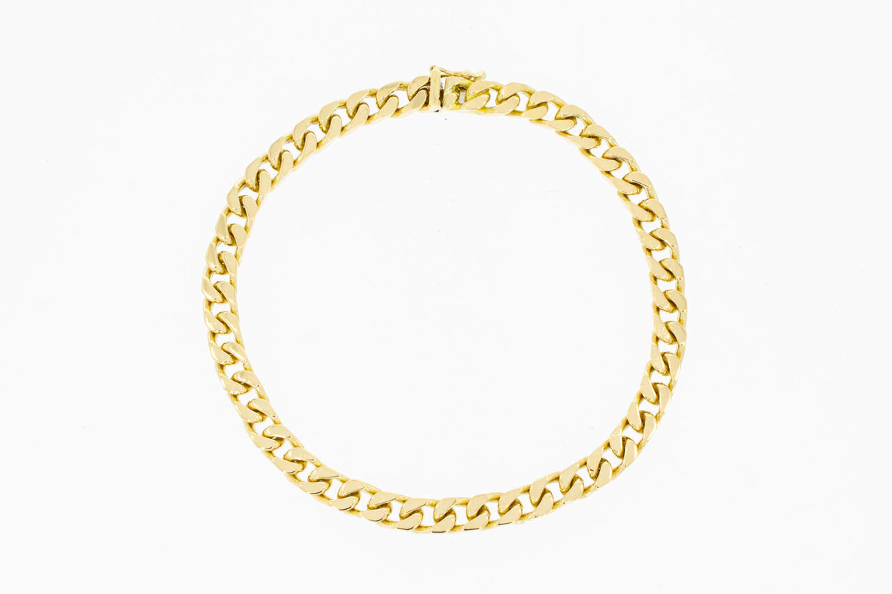 Gourmet 18 Karaat goud armband - 22,3 cm