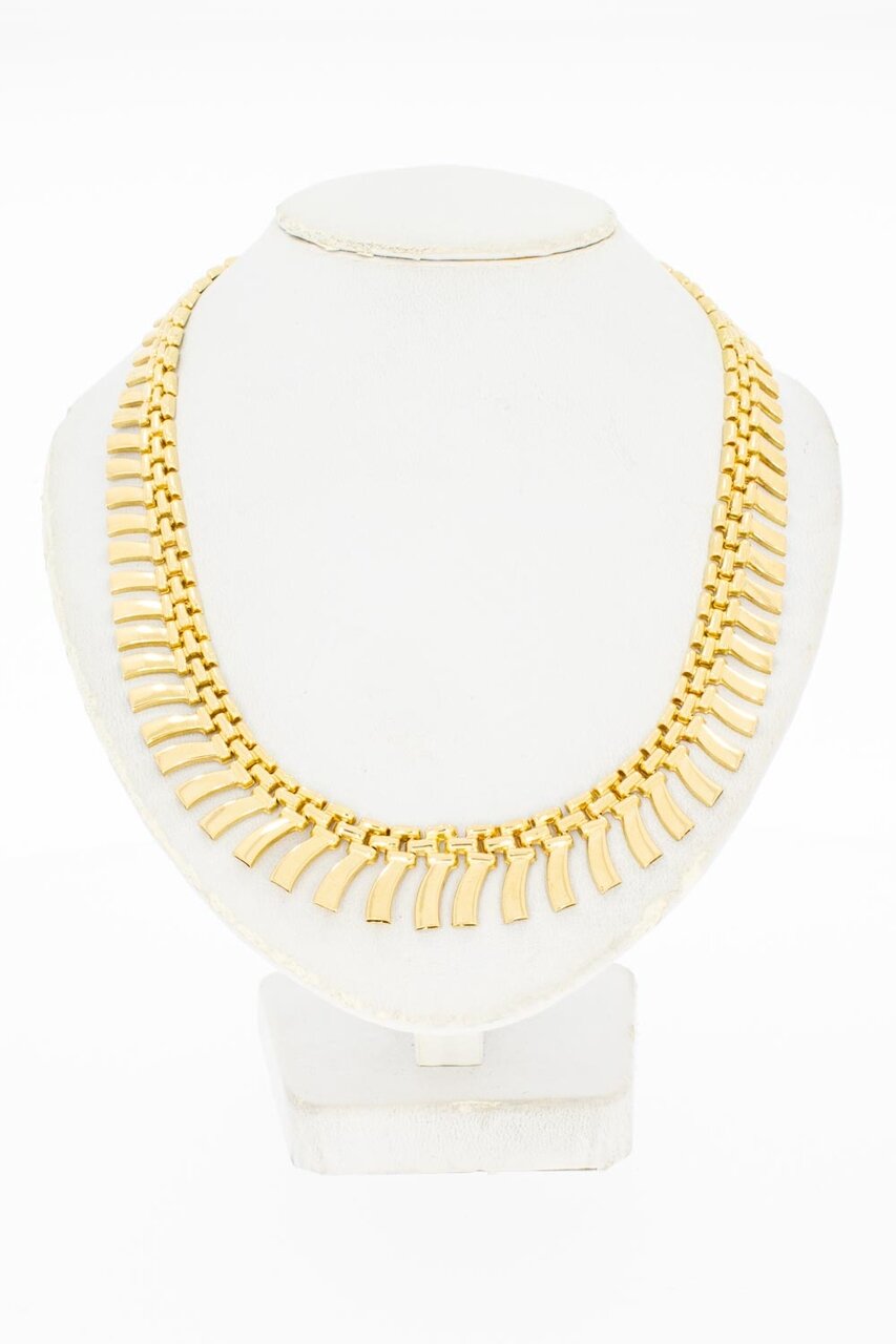 Zonnestraalketting 18 Karaat goud - 44,7 cm