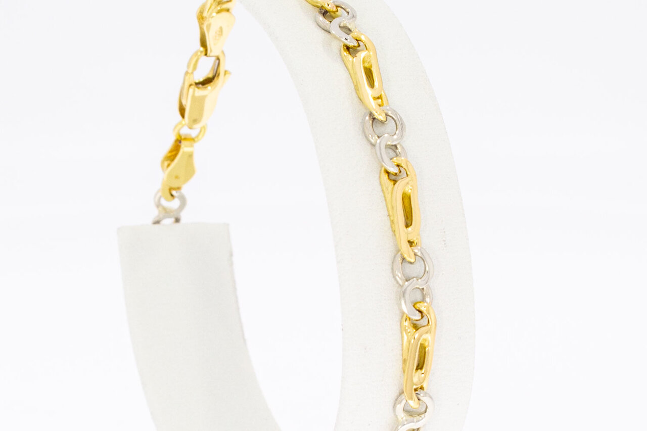 18 Karaat Valkoog armband - 19,7 cm