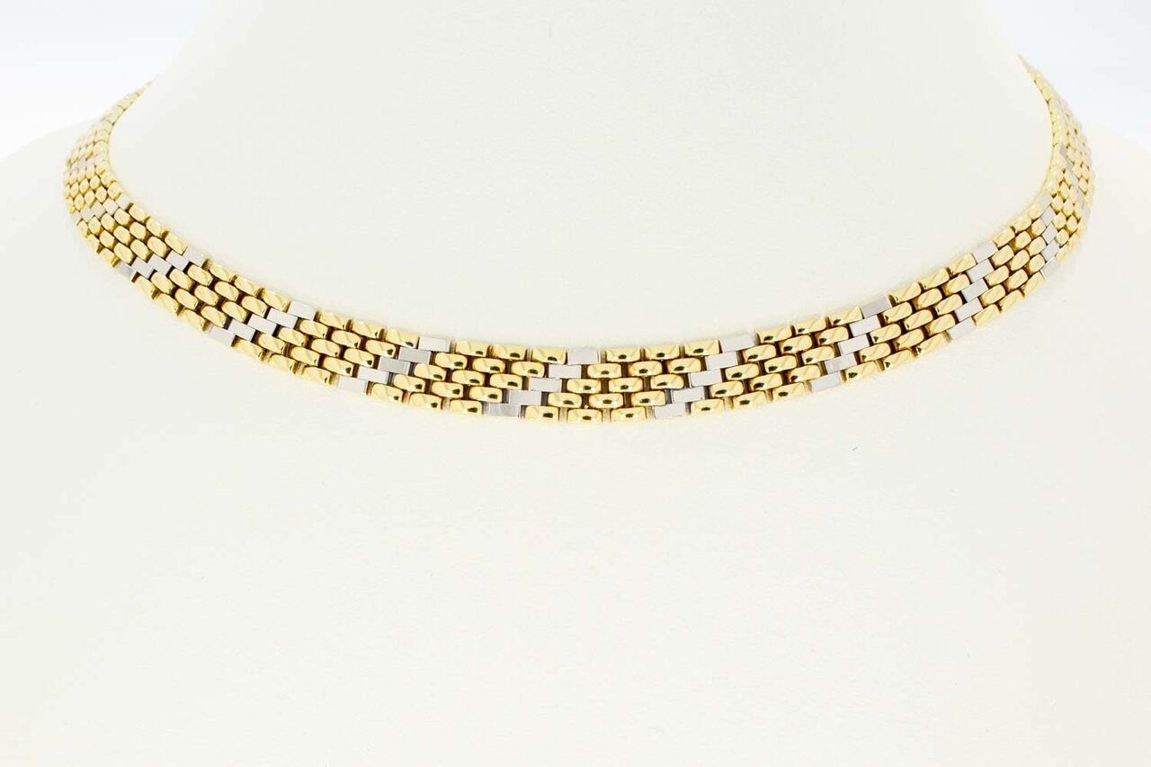 14 Karaat gouden Staafjes Collier - 43,3 cm