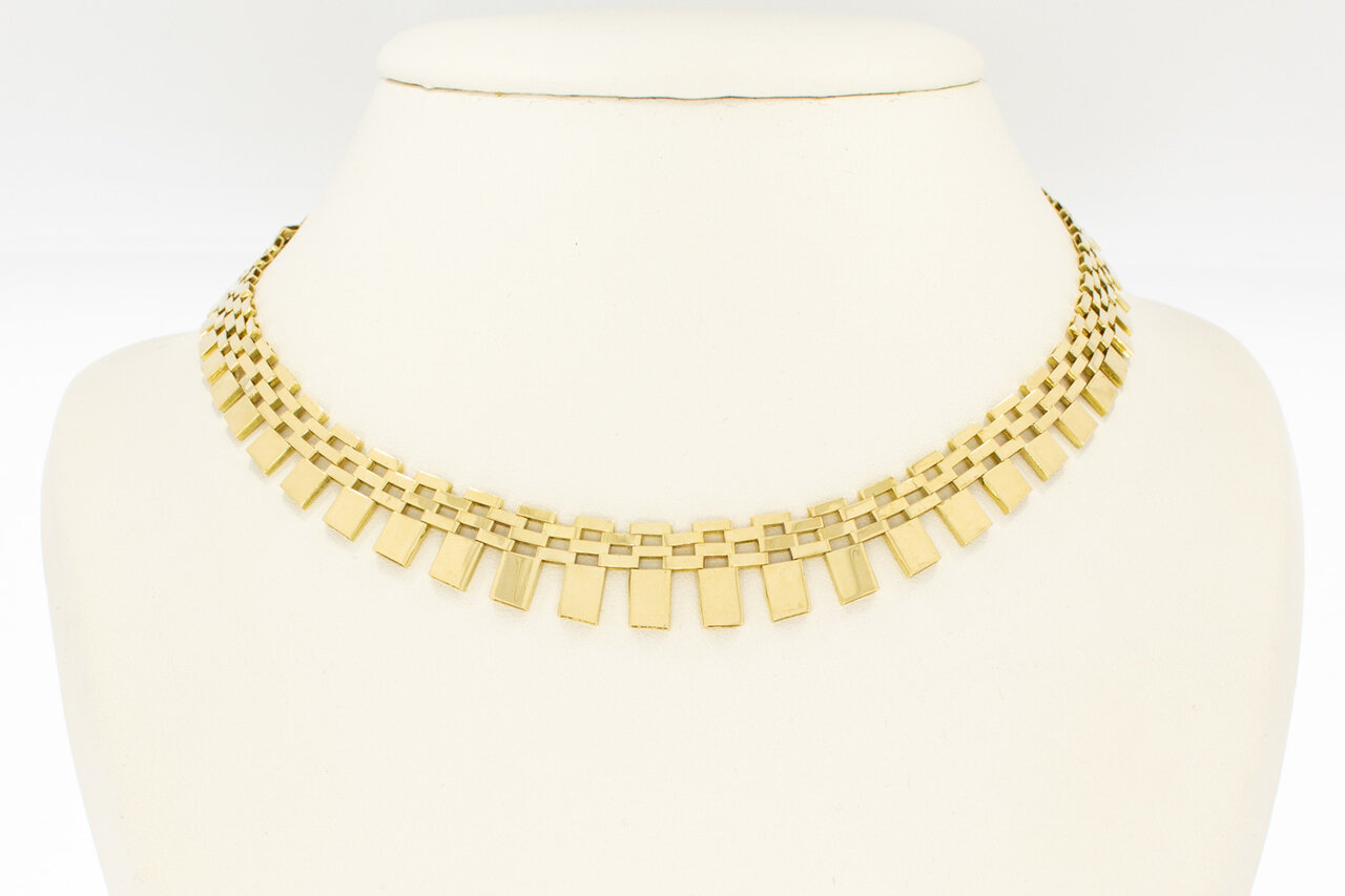 14 Karaat gouden Cleopatra Collier - 42 cm