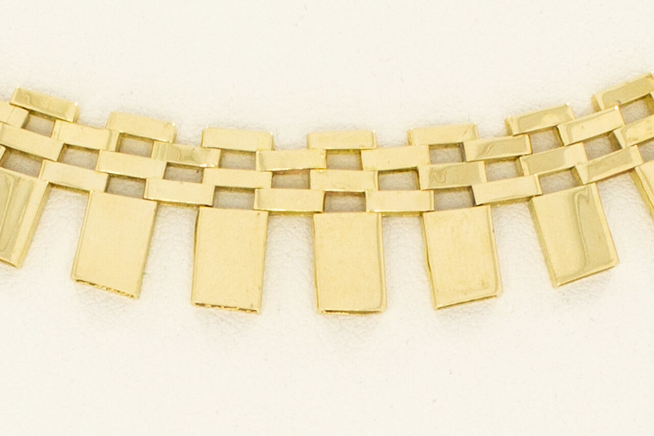 14 Karaat gouden Cleopatra Collier - 42 cm