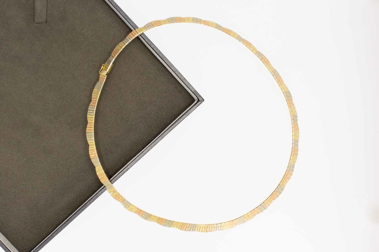 14 Karaat gouden Cleopatra Collier - 42,2 cm