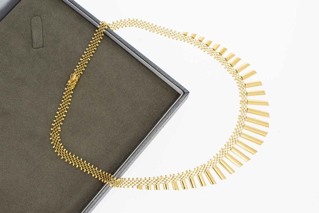 18 Karaat geelgouden Cleopatra Collier - 45 cm