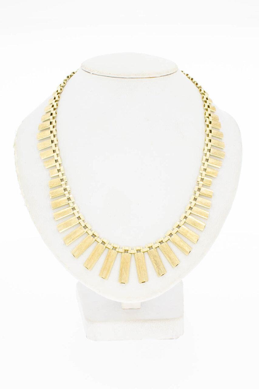 14 Karaat gouden Cleoptra Collier - 42,8 cm