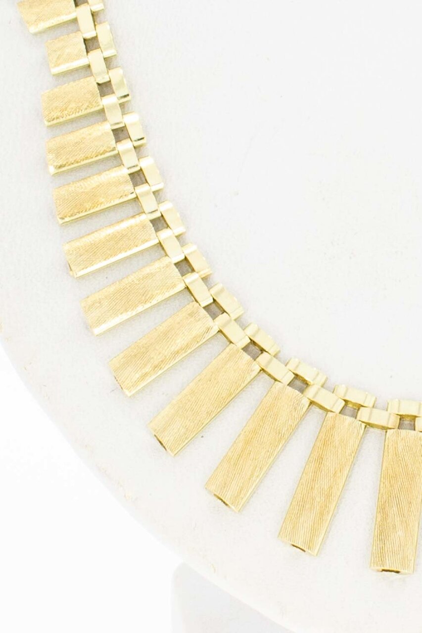 14 Karaat gouden Cleoptra Collier - 42,8 cm