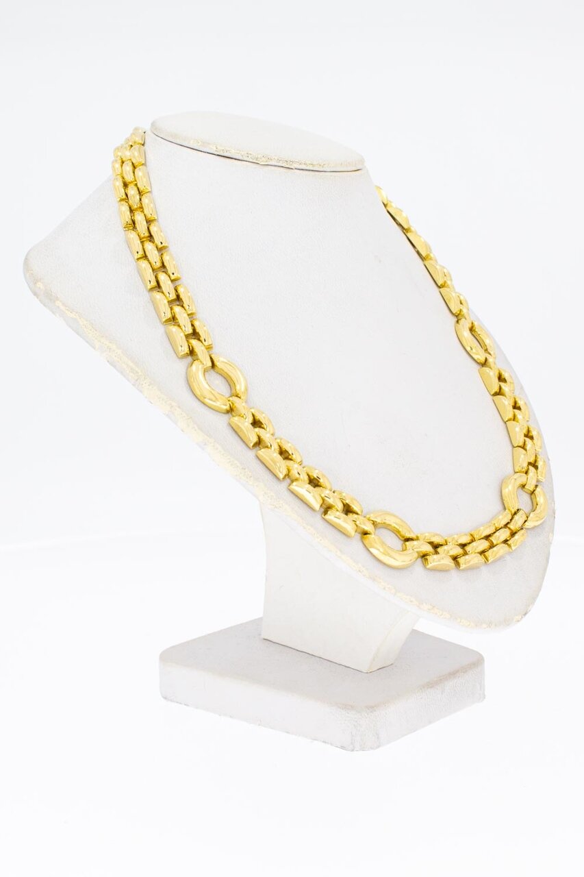 18 Karaat geelgouden Collier met staafjes - 43,5 cm