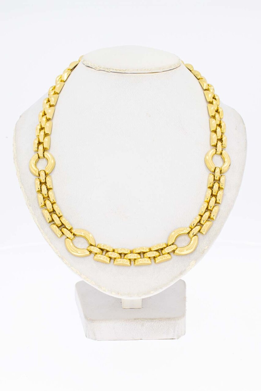18 Karaat geelgouden Collier met staafjes - 43,5 cm