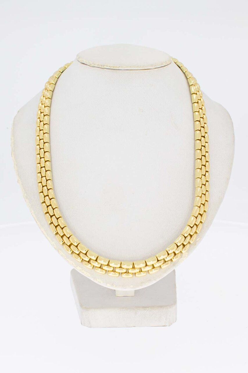 14 karaat gouden Staafjes Collier - 43,7 cm