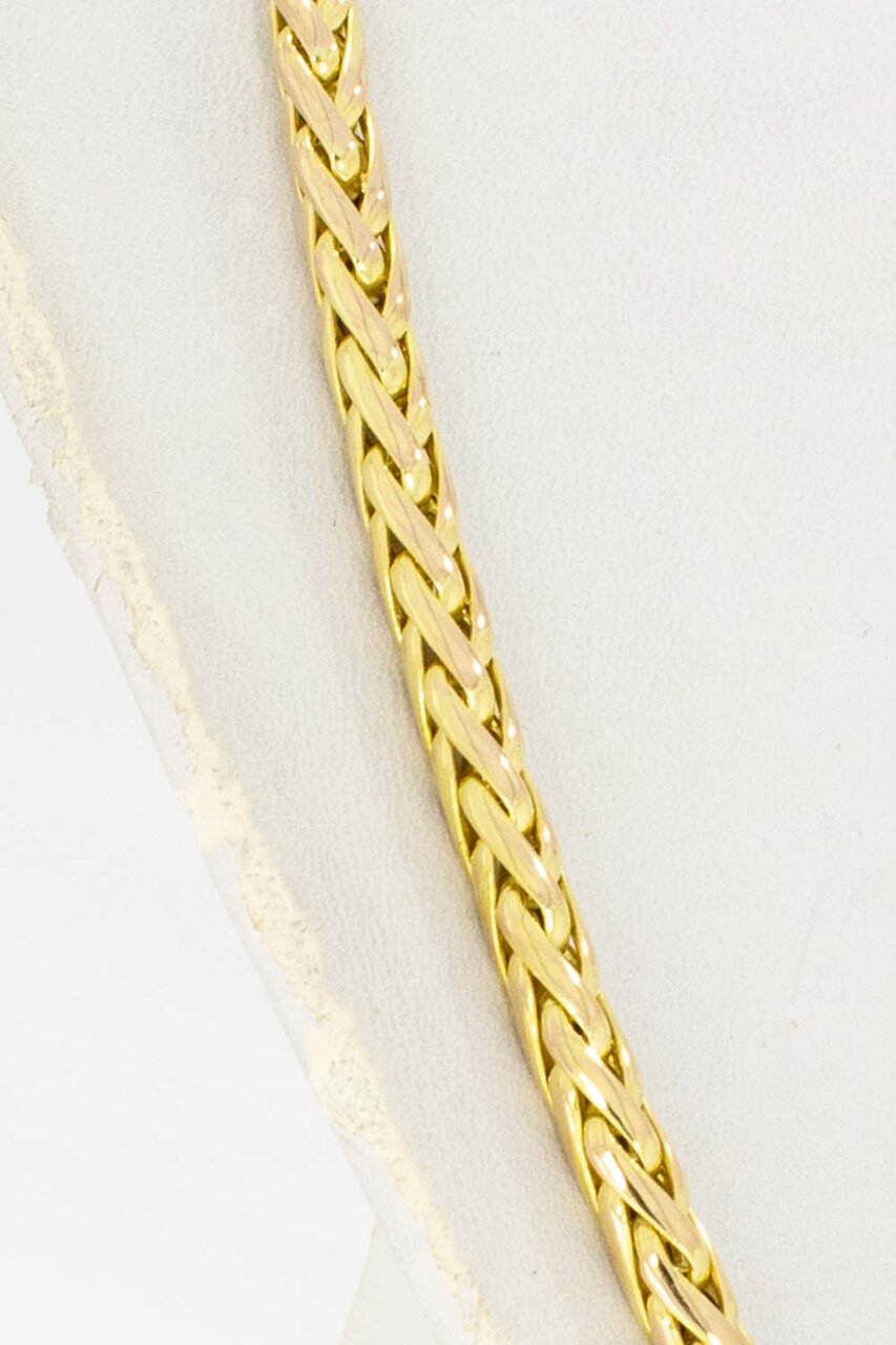 Vossenstaart ketting 14 Karaat goud - 45,1 cm