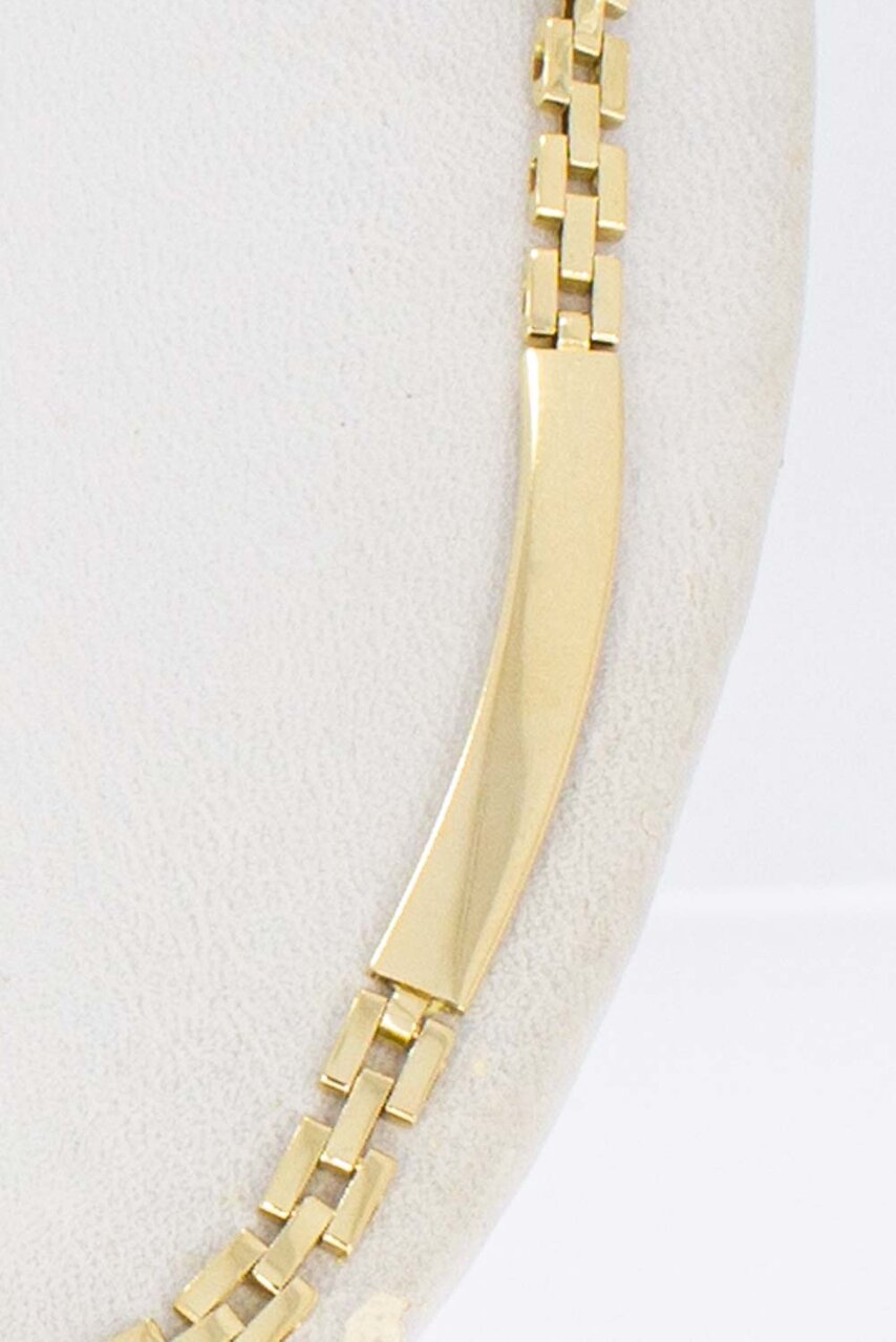 14 Karaat gouden Staafjes ketting - 45,5 cm