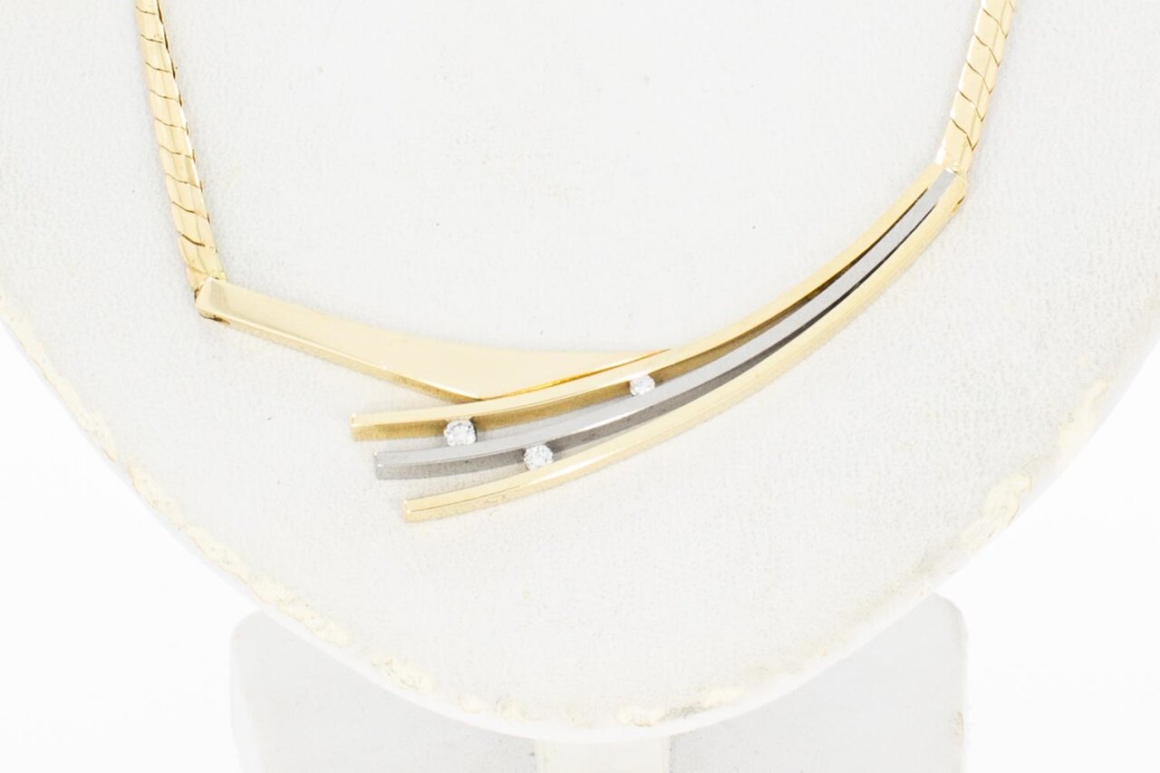 14 karaat gouden dames Collier - 44,5 cm