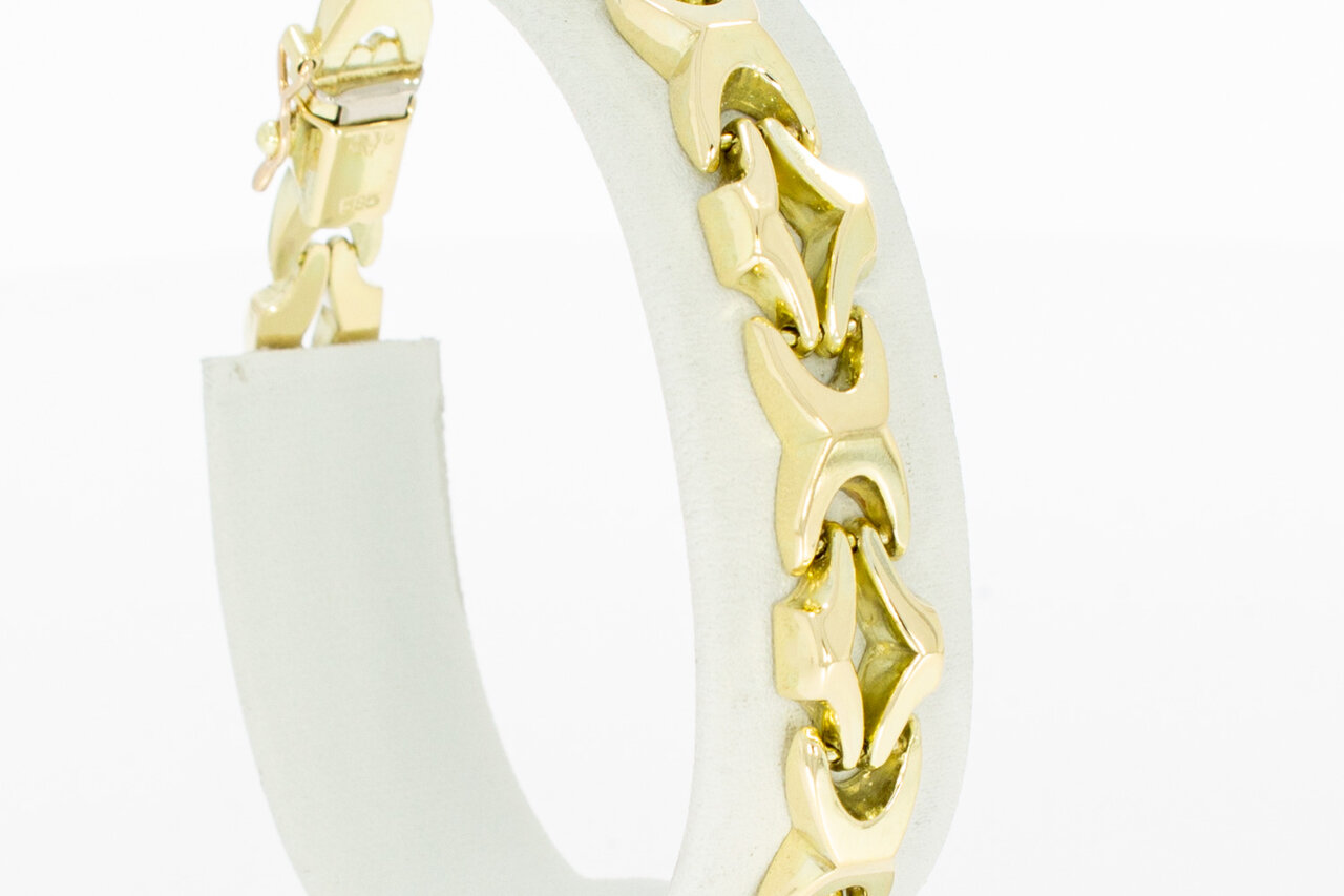 Geelgouden armband 14 Karaat - 18,9 cm