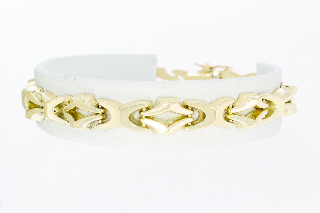 Geelgouden armband 14 Karaat - 18,9 cm