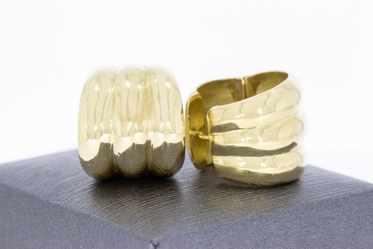 14 karaat vintage gouden oorbellen - 1,8 cm