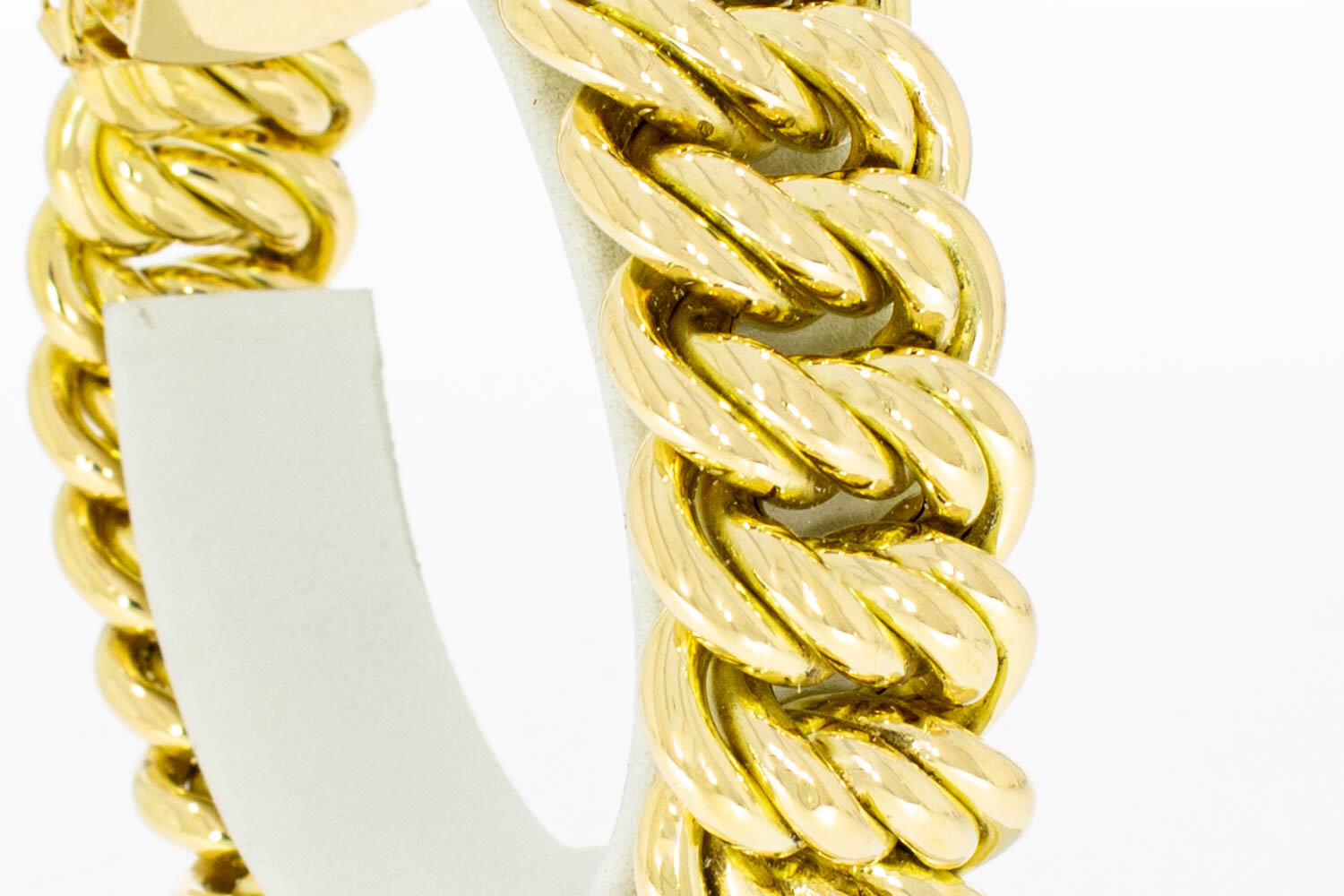 18 karaat goud brede Armband - 20,3 cm