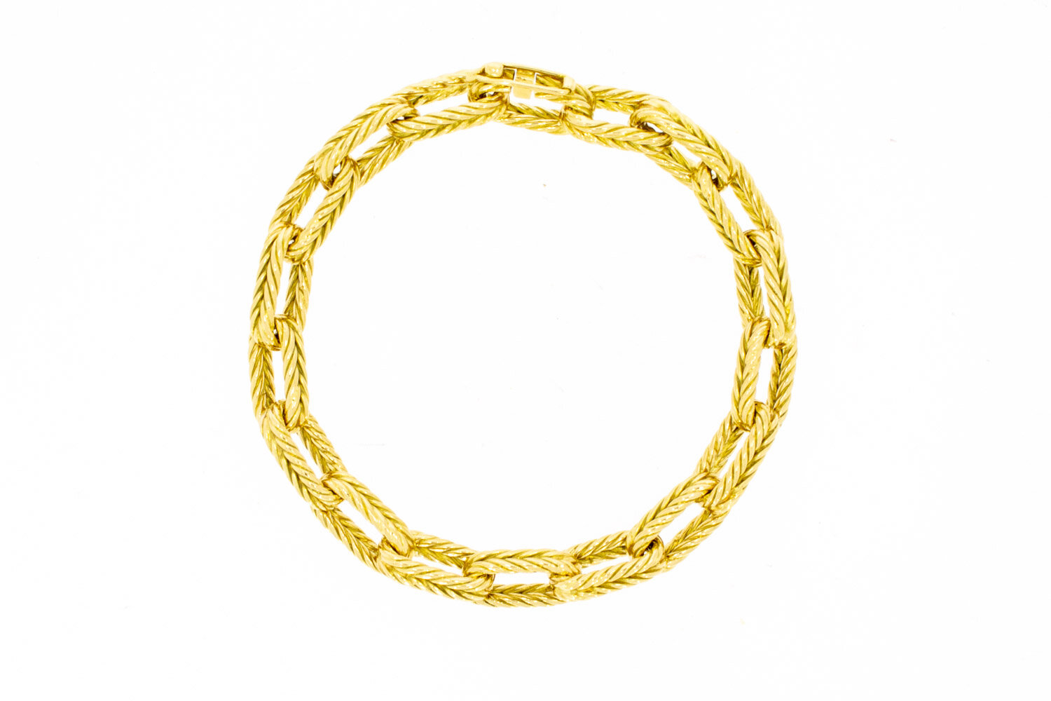 Geelgouden 18 karaat  Anker Armband - 19,5 cm