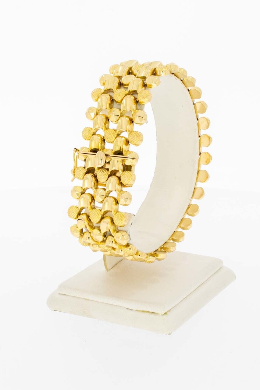 18 Karaat gouden vintage dames armband - 19,3 cm