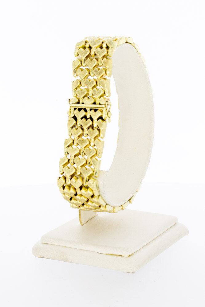 14 Karaat brede Vintage armband - 21 cm