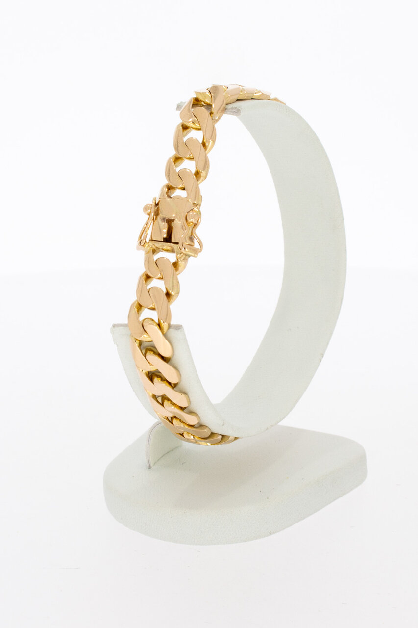 Gourmet-armband 18 Karaat goud - 20,2 cm