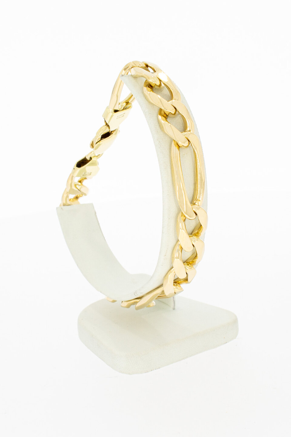 14 Karaat goud Figaro armband - 24 cm