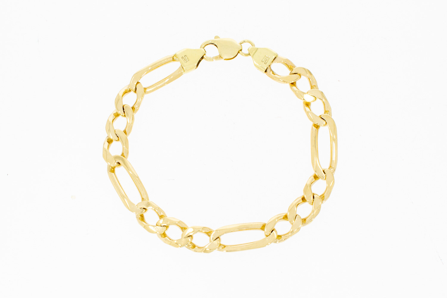 14 Karaat goud Figaro armband - 24 cm