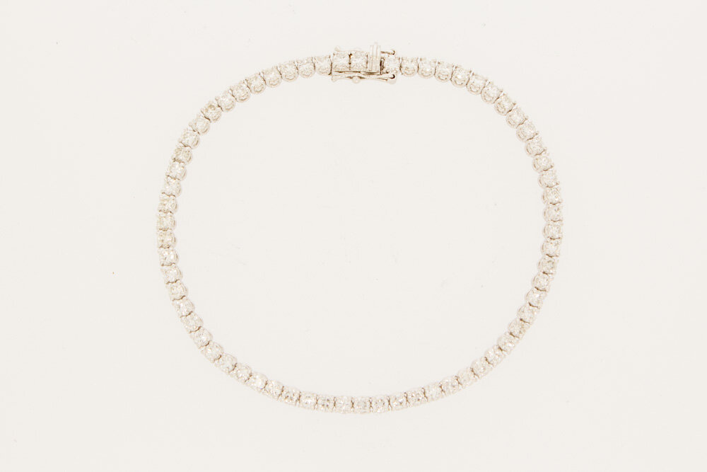 18 karaat goud Tennisarmband - 18,3 cm