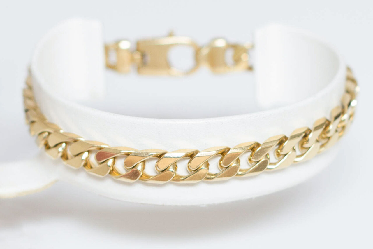 18 Karaat bicolor Gourmet armband - 20 cm