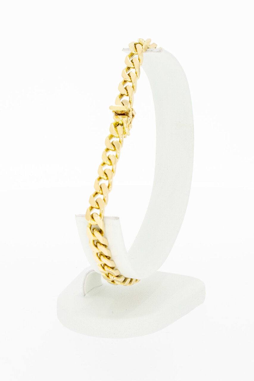 Gourmet 18 Karaat goud armband - 22,3 cm