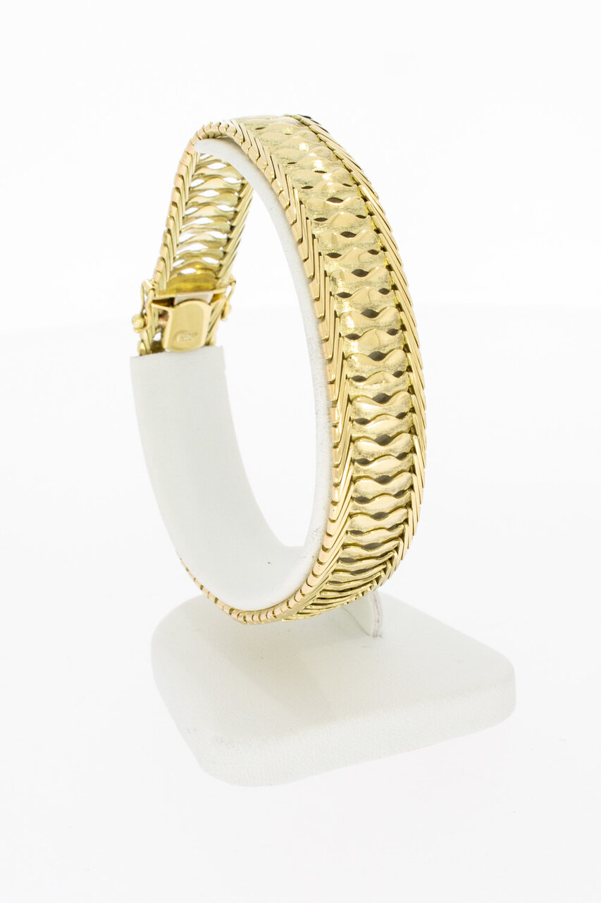 14 Karaat geel goud Vintage armband - 20,3 cm