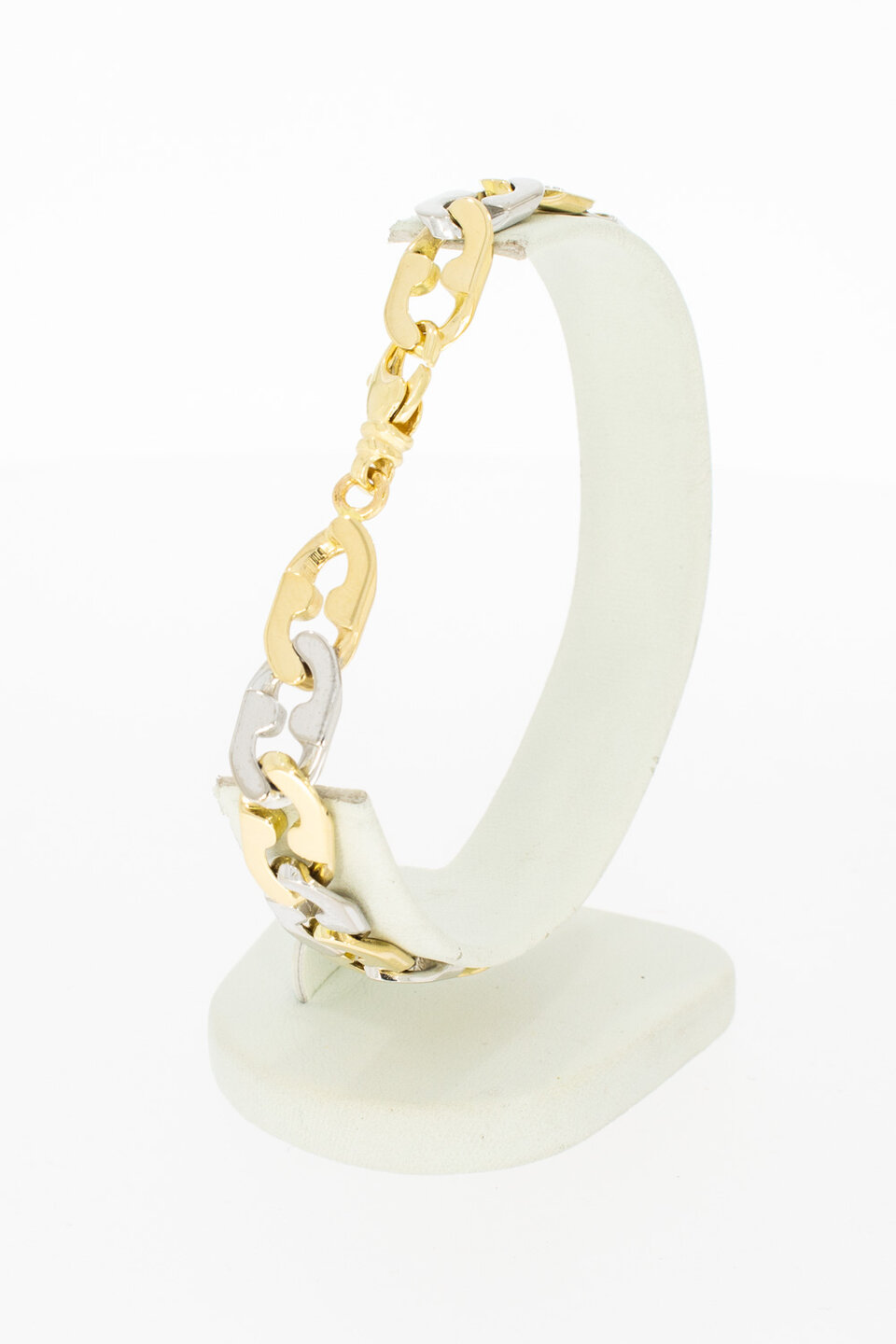 Valkenoog armband 14 kt goud - 21,5 cm