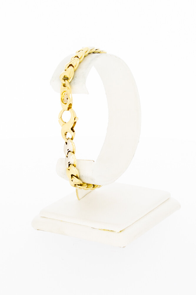 18 karaat gouden Gourmet armband - 20 cm