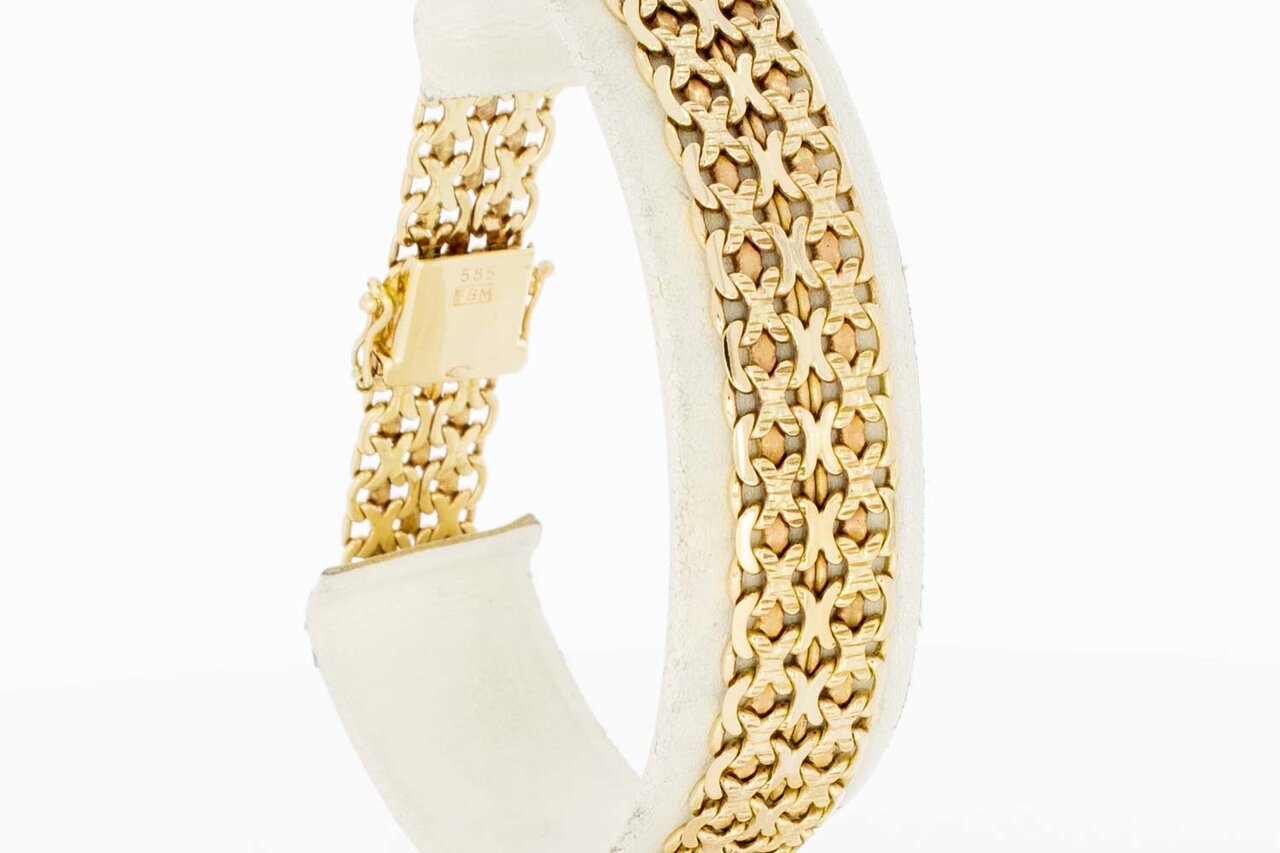 14 Karaat gouden Vintage armband - 19,9 cm