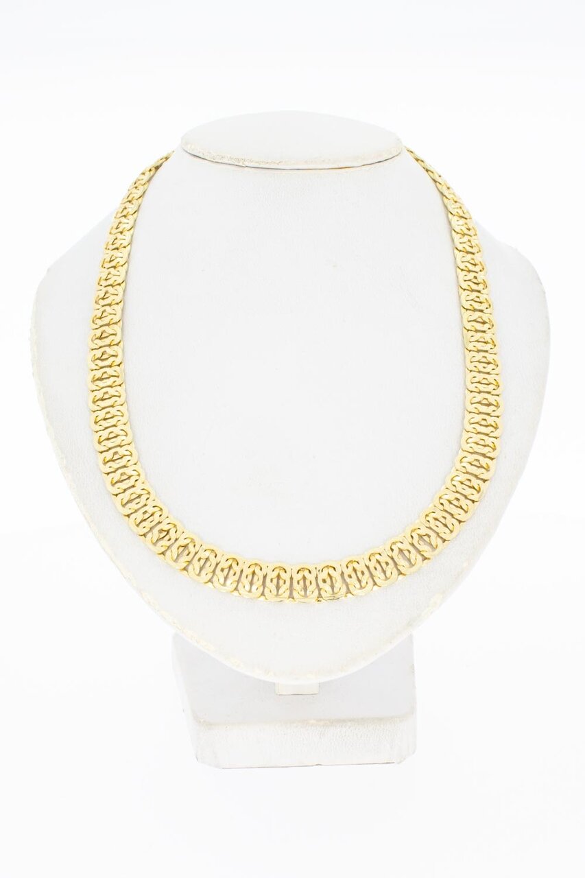 14 karaat brede gouden ketting - 44,7 cm