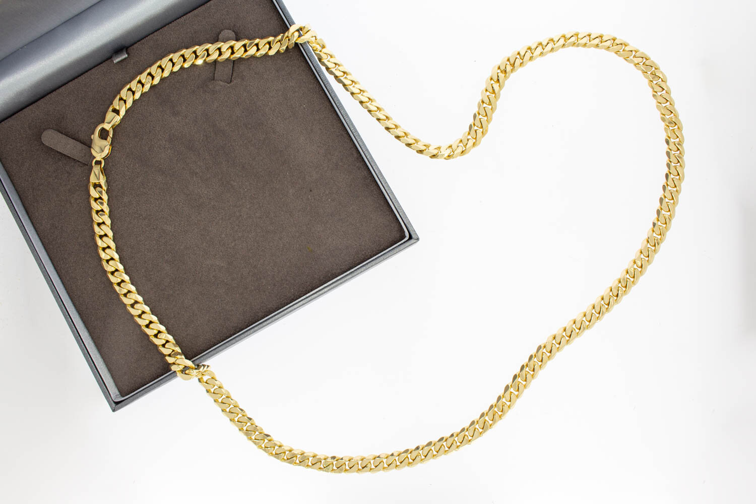 Gouden gourmet ketting heren 18 karaat - 85,8 cm