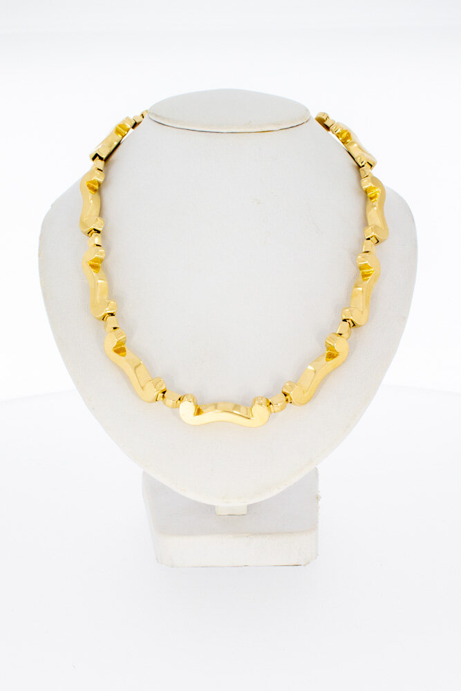 Vintage gouden ketting dames 18 karaat - 44,5 cm