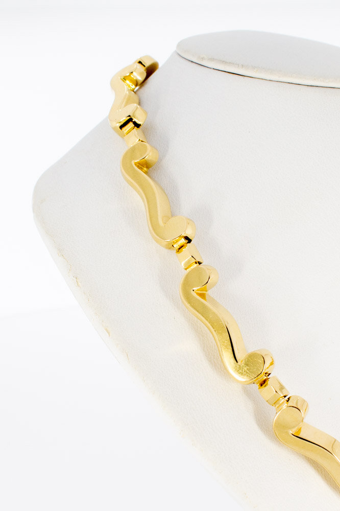 Vintage gouden ketting dames 18 karaat - 44,5 cm
