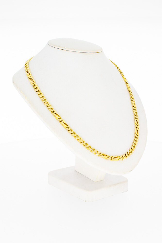 14 karaat gouden gourmet ketting - 58,5 cm