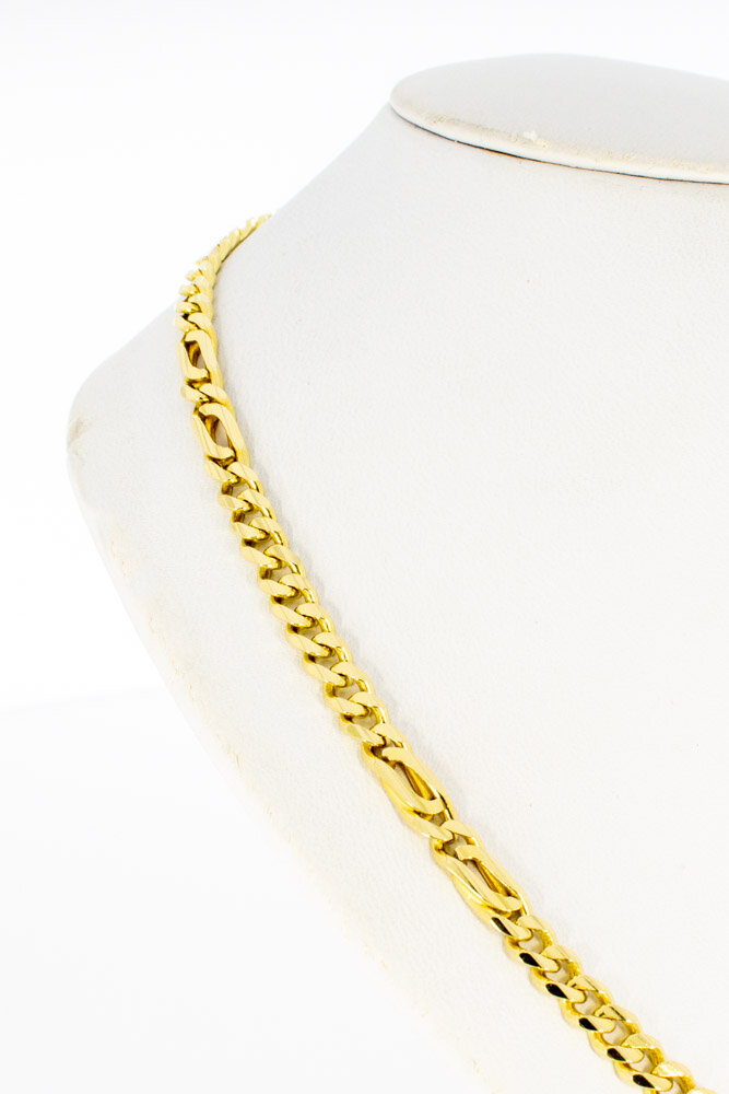 14 karaat gouden gourmet ketting - 58,5 cm