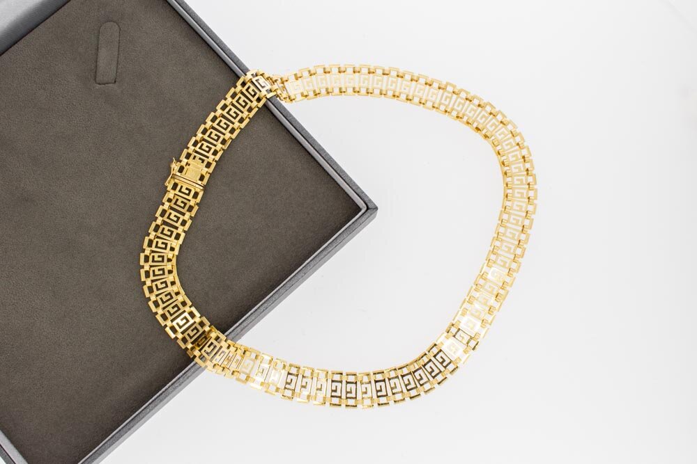 18 Karaat "Versace style" Collier - 42,3 cm