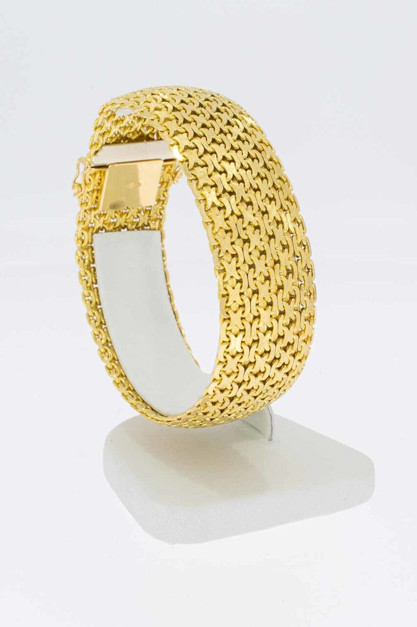 18 Karaat gouden brede armband - 19,1