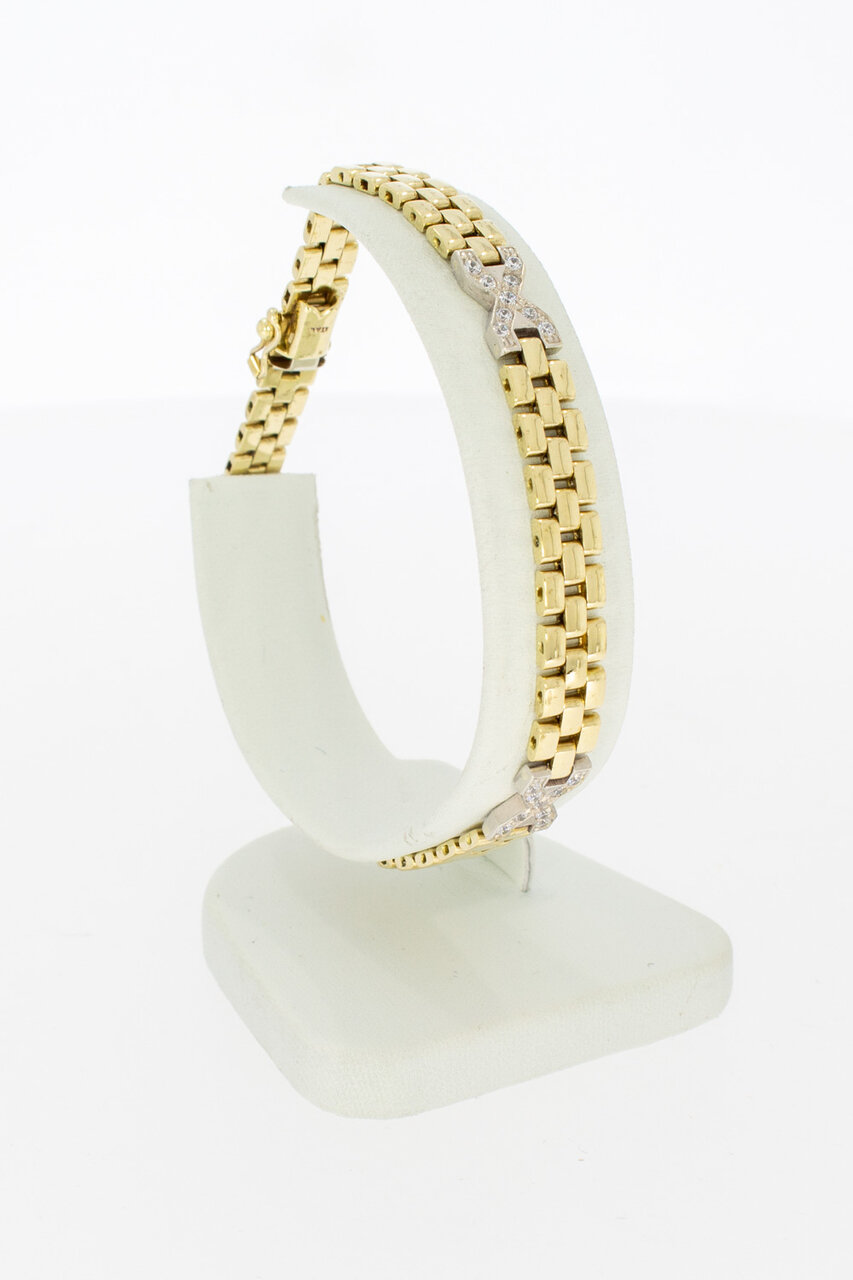 14 Karaat gouden Rolex style armband - 19,8 cm