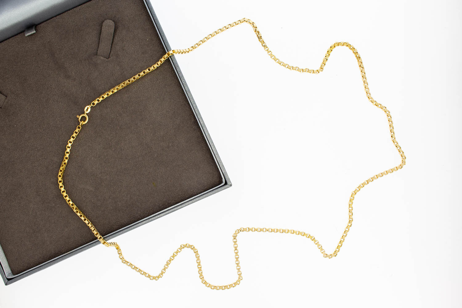 Venetiaanse ketting 18 karaat goud - 76,8 cm