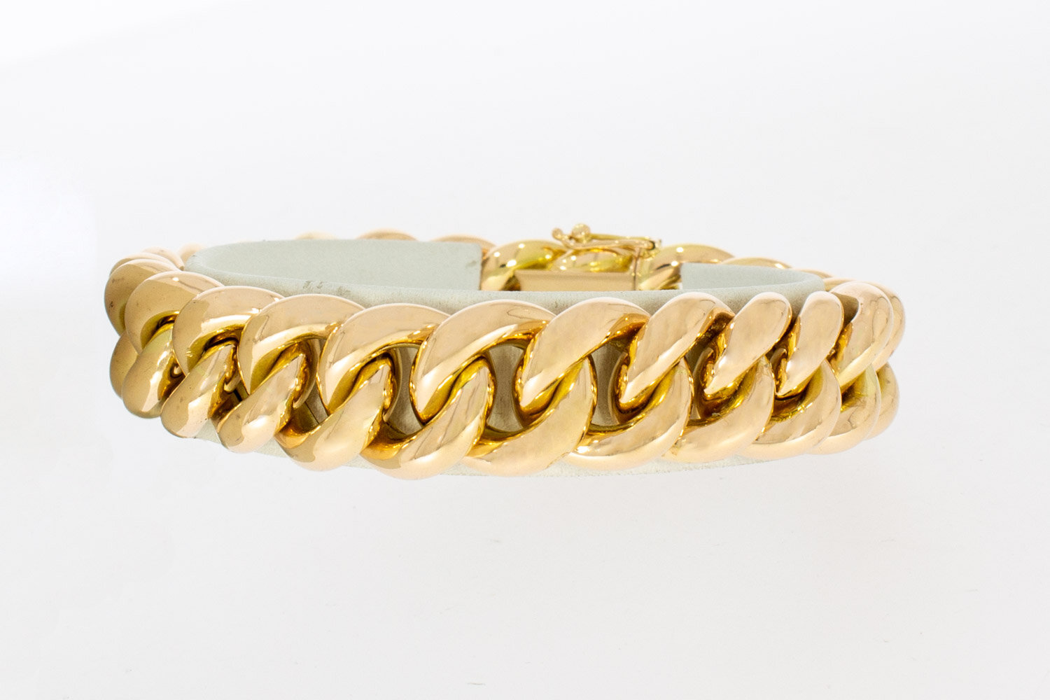 Gourmet armband 18 karaat goud - 19,4 cm
