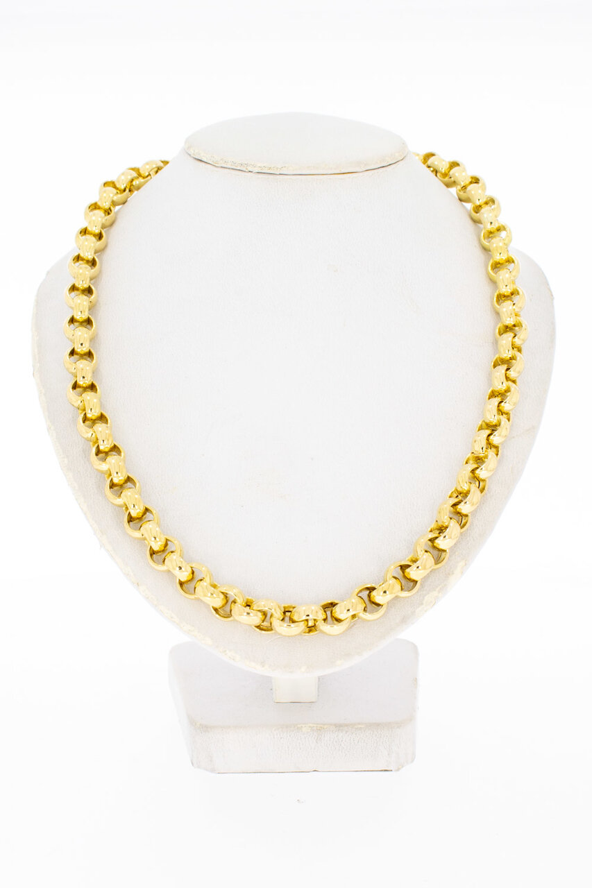 18 Karaat gouden Jasseron ketting - 45,5 cm