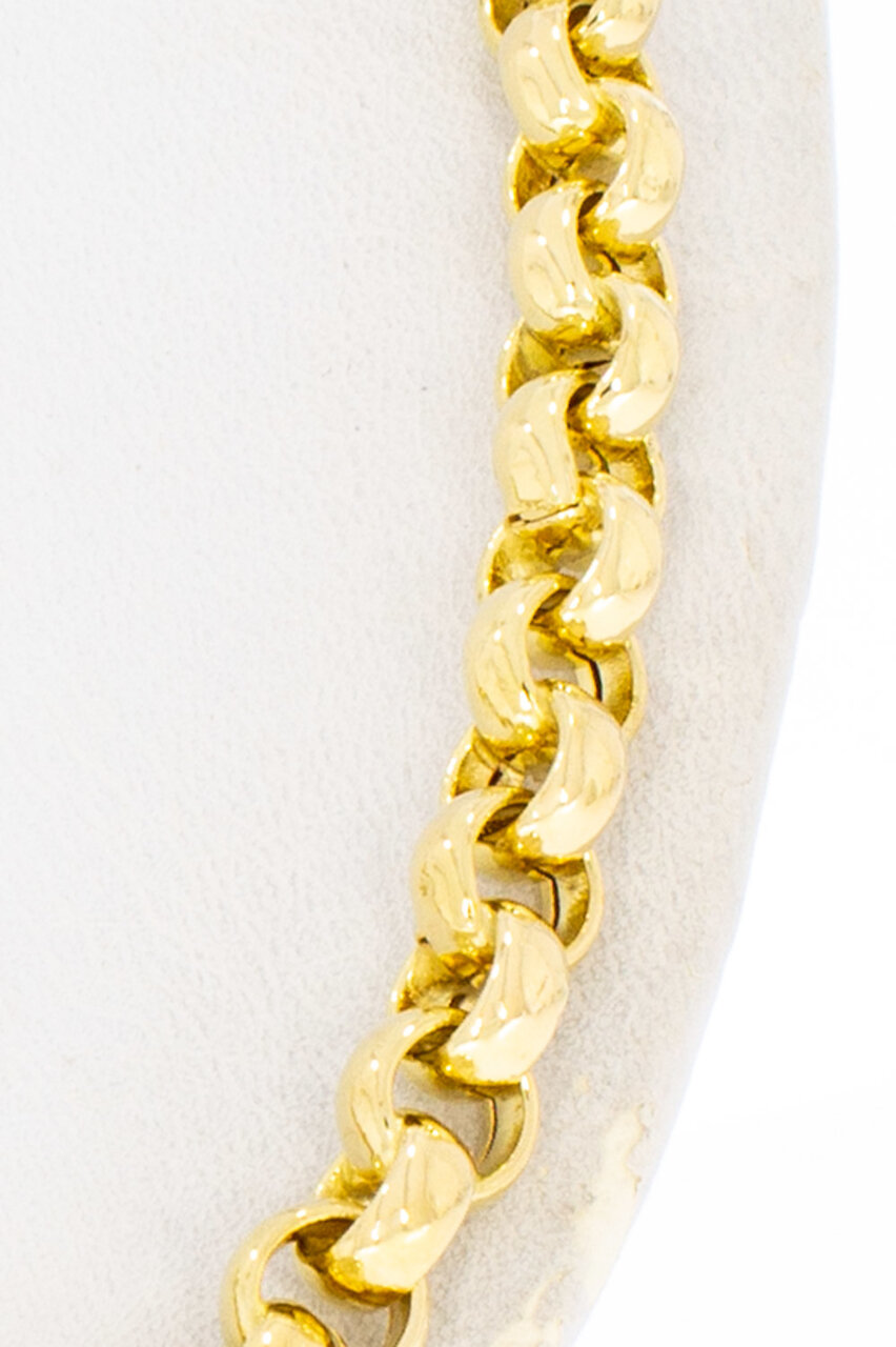 18 Karaat gouden Jasseron ketting - 45,5 cm