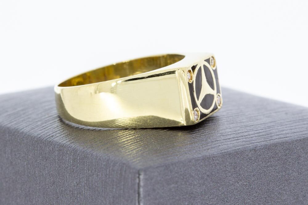 Mercedes ring 14 Karaat goud - 19,4 mm