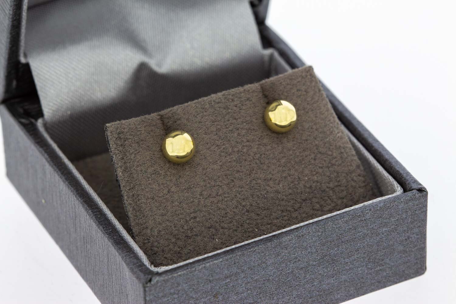 14 Karaat geel gouden Bol oorknopjes - 0,5 cm